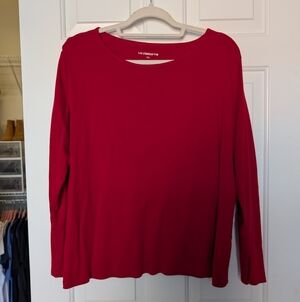 Liz Claiborne Red long sleeve tee - XXL